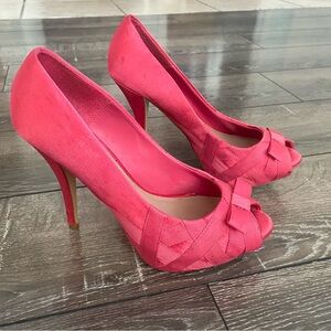 🌸ZARA pink stiletto heels 💕 Channel Barbie/retro/pinup girl